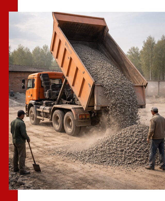 Доставка самосвалом 20 м3 в Киржаче быстро и надежно