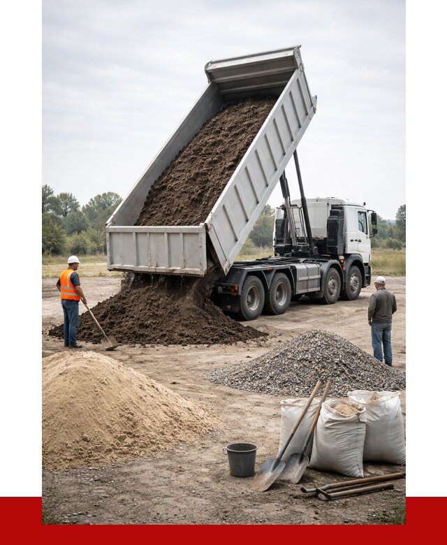 Доставка самосвалом 30 кубов в Киржаче от 8764 р. | ПРОНЕРУДКрж