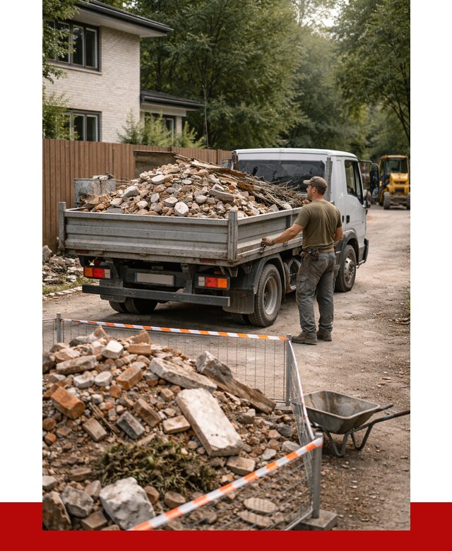 Вывоз строительного мусора с погрузкой в Киржаче от 7733 р | ПРОНЕРУДКрж